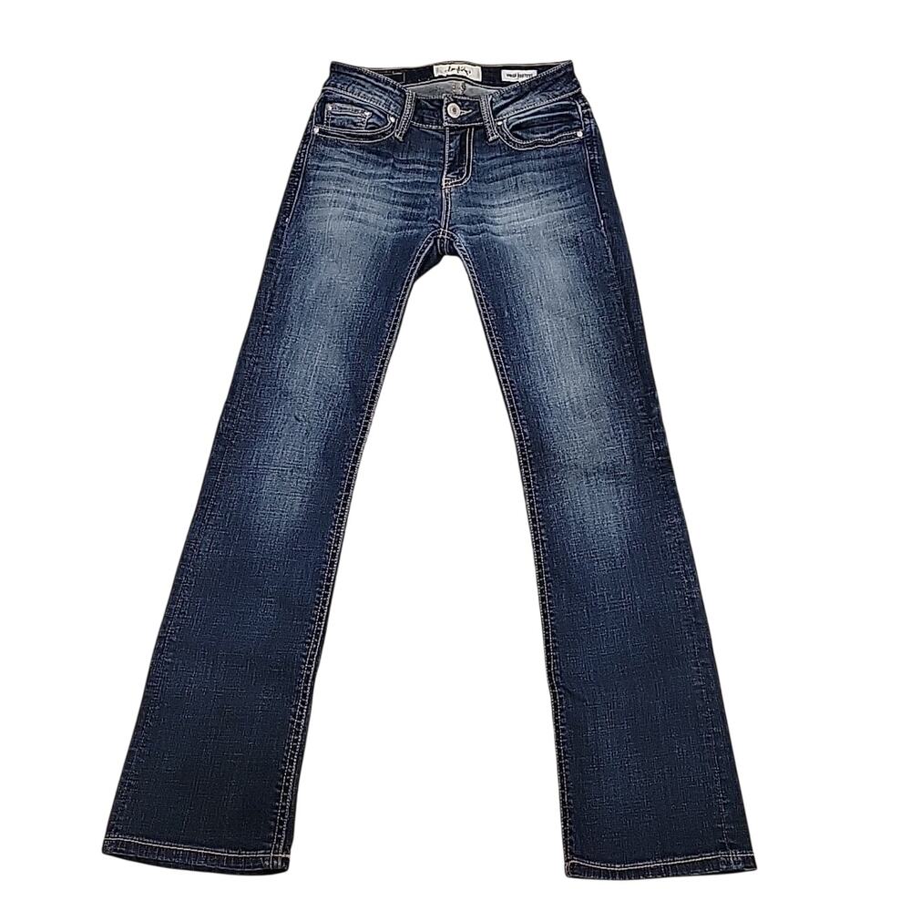 Daytrip Virgo Bootcut Jeans Women’s Dark Wash Thick Stitch 24 Western Bootcut